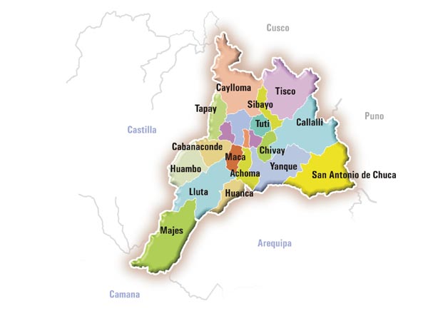 Mapa Politico De La Provincia De Huancane Puno Imagui